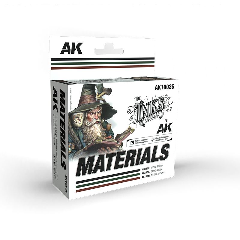 AK Interactive - The Inks - Materials Set-1