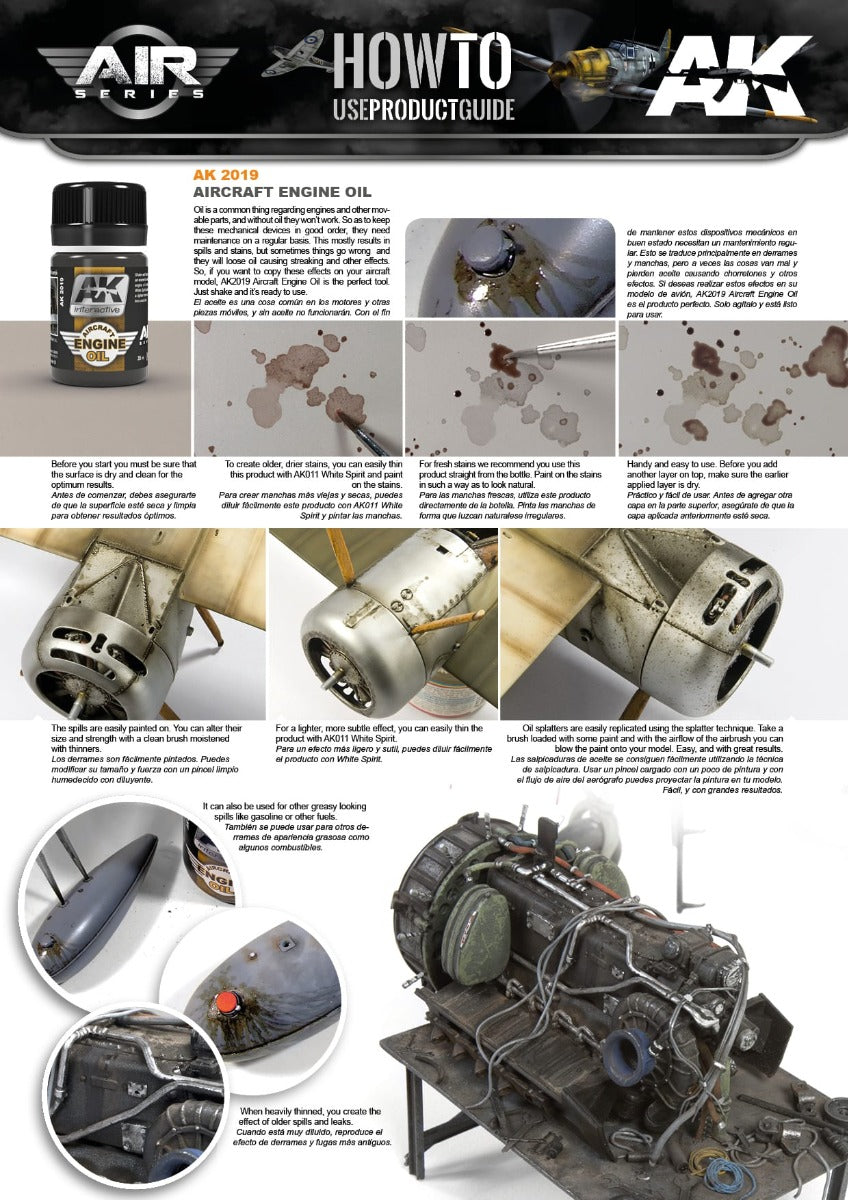 AK Interactive - Weathering Products - Aircraft Engine Oil 35ml