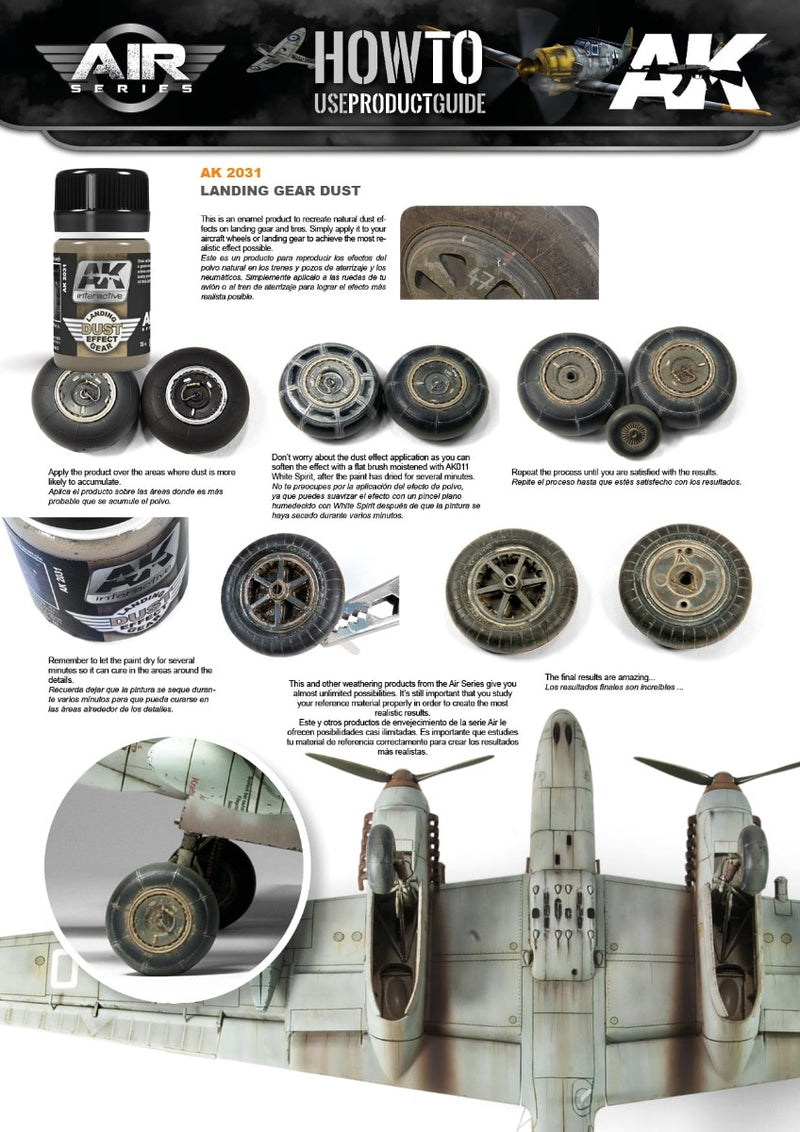 AK Interactive - Weathering Products - Landing Gear Dust 35ml