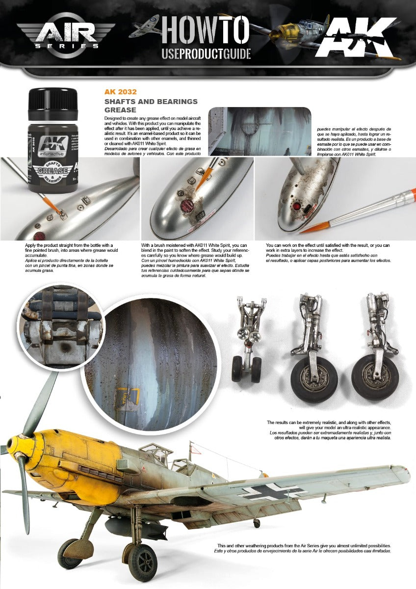 AK Interactive - Weathering Products - Wash for Shafts and Bearings 35ml