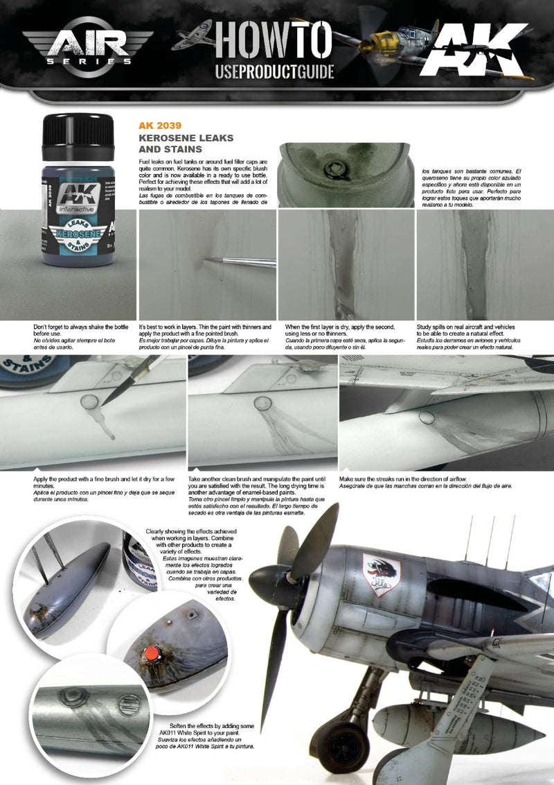 AK Interactive - Weathering Products - Kerosene Leaks and Stains 35ml
