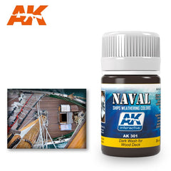 AK Interactive - Weathering Products - Dark Wash for Wood Deck 35ml