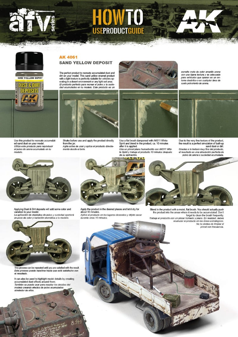 AK Interactive - Weathering Products - Sand Yellow Deposit 35ml