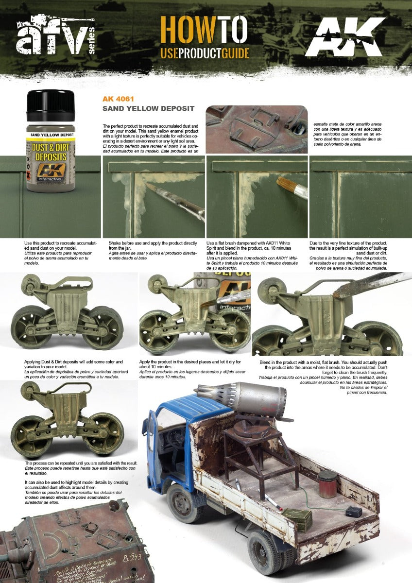AK Interactive - Weathering Products - Sand Yellow Deposit 35ml