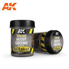 AK Interactive - Dioramas - Terrains Muddy Ground 250ml-1