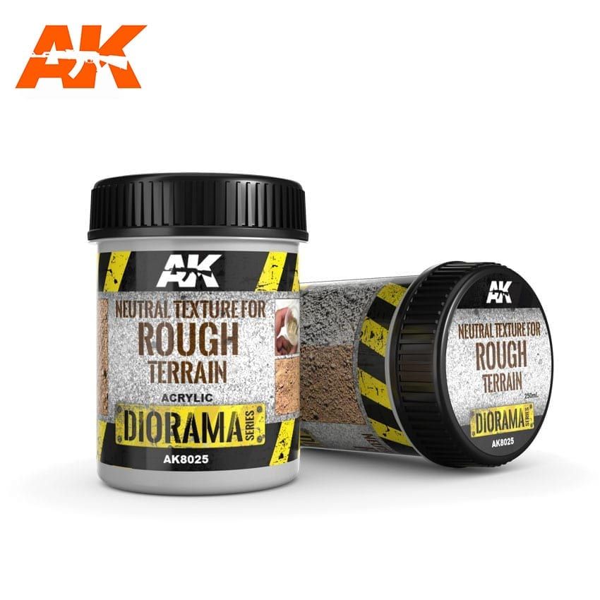 AK Interactive - Dioramas - Terrains Neutral Texture for Rough Terrains 250ml-1