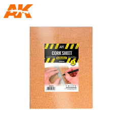 AK Interactive - Building Materials - Cork Sheets Fine Grained 200x300x3mm