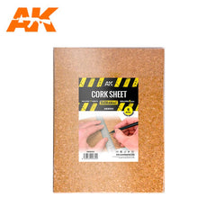 AK Interactive - Building Materials - Cork Sheets Coarse Grained 200x290x6mm