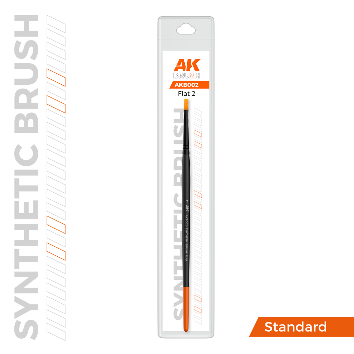 AK Interactive - Brushes - Synthetic Brush - Flat 2-1