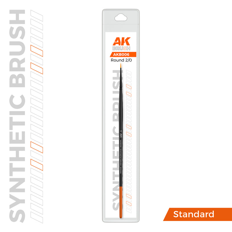AK Interactive - Brushes - Synthetic Brush - Round 2/0-1