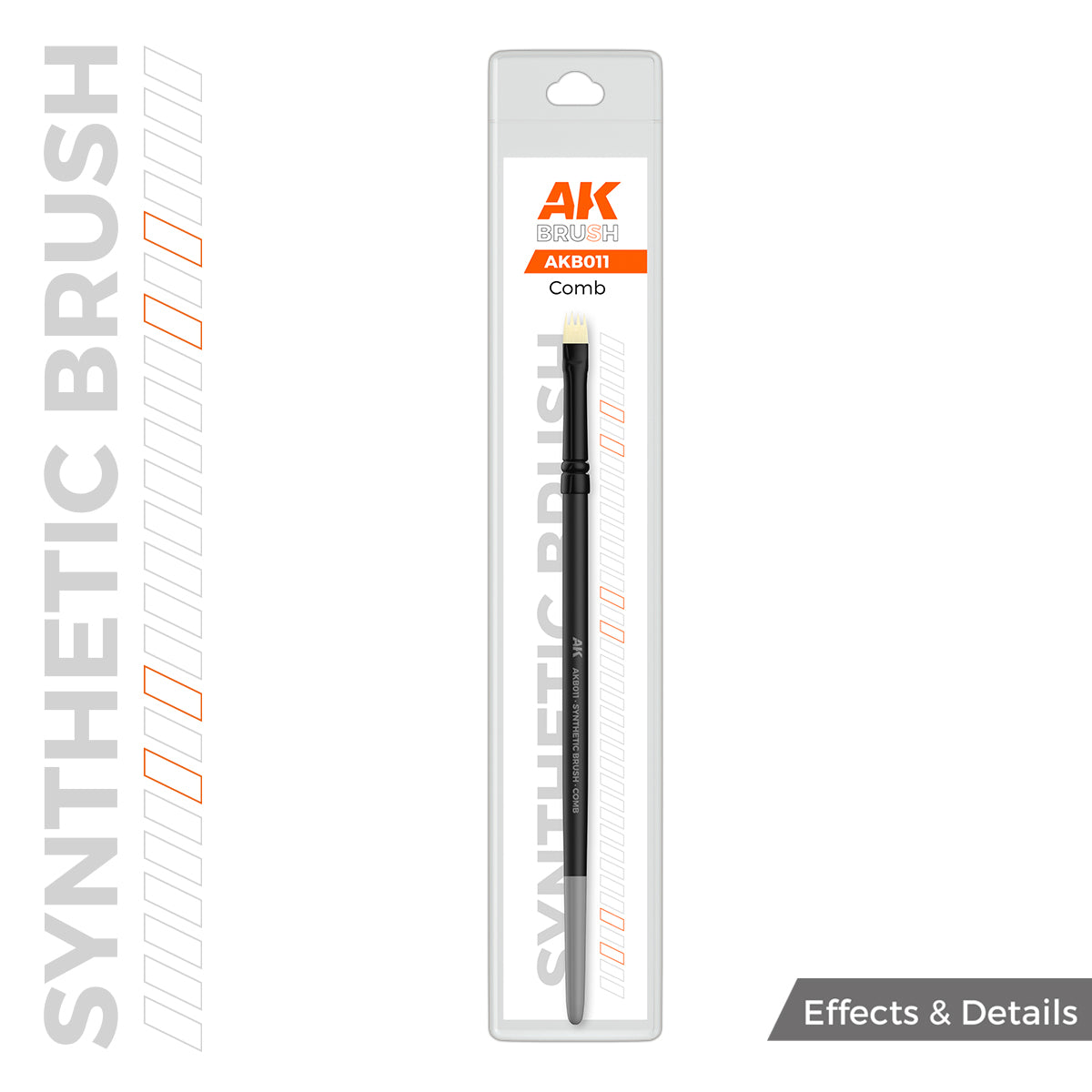 AK Interactive - Brushes - Synthetic Brush - Comb-1