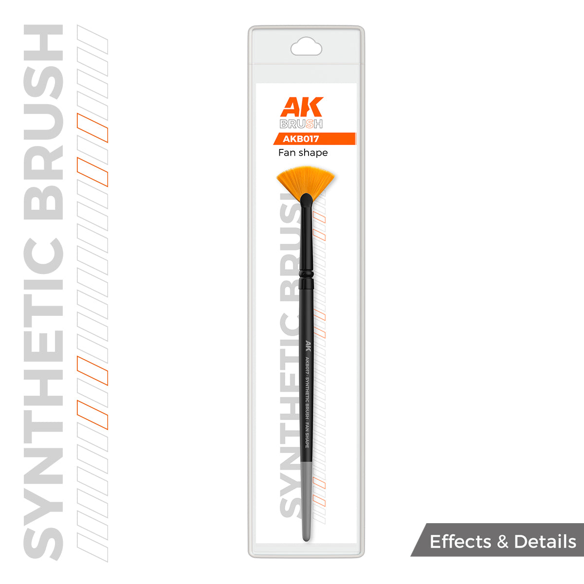 AK Interactive - Brushes - Synthetic Brush - Fan Shape-1