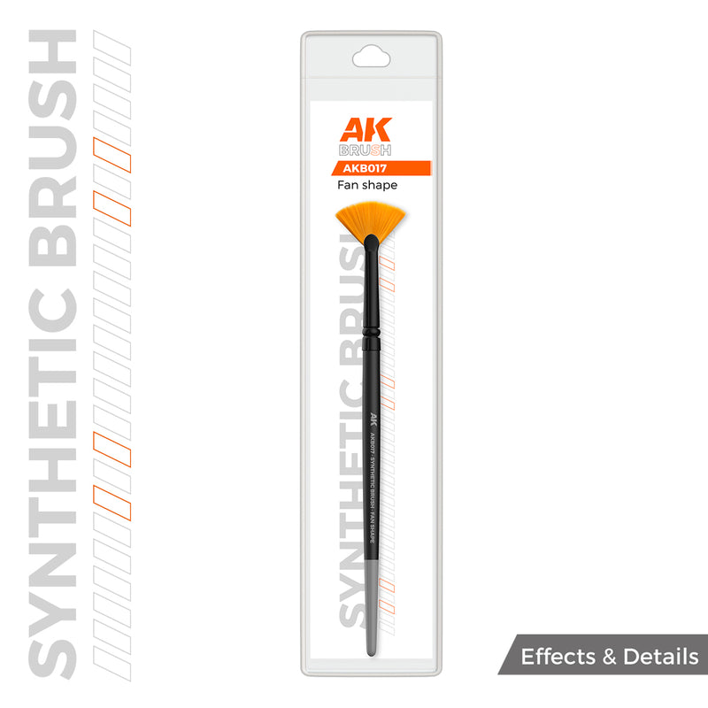 AK Interactive - Brushes - Synthetic Brush - Fan Shape-1