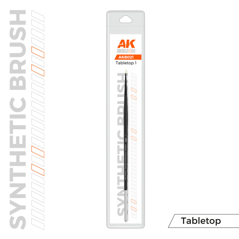 AK Interactive - Brushes - Synthetic Tabletop Brush - 1-1