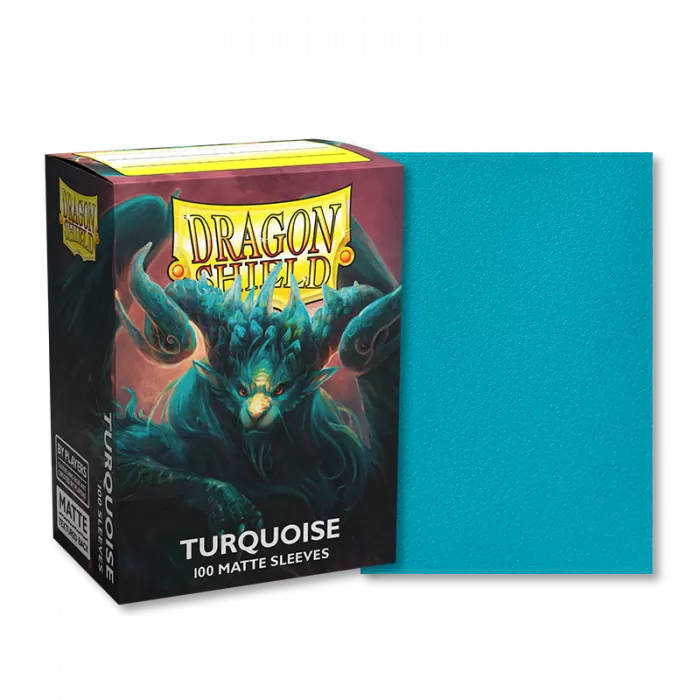 Sleeves - Dragon Shield - Box 100 - Turquoise Atebeck MATTE-1