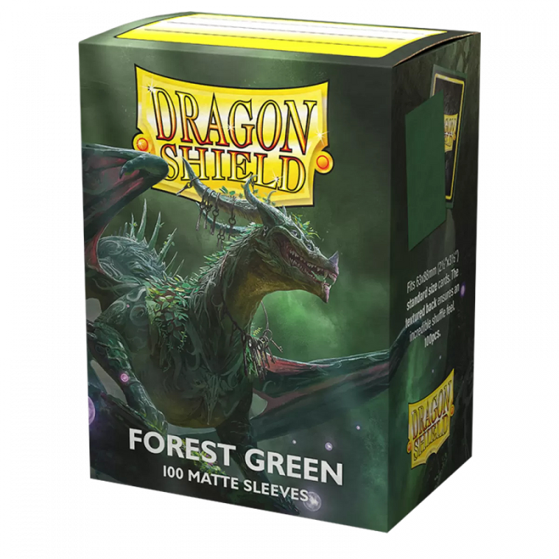 Dragon Shield: Sleeves – Matte – Forest Green-2