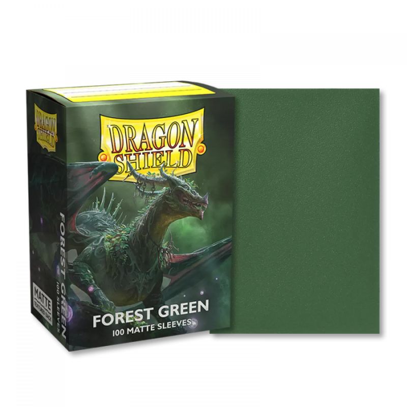 Dragon Shield: Sleeves – Matte – Forest Green-1
