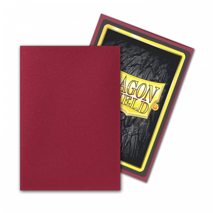 Dragon Shield: Japanese Size Sleeves – Matte – Blood Red-2