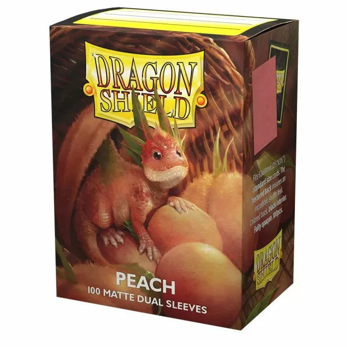 Sleeves - Dragon Shield - Box 100 - Standard Size Dual Matte Peach Piip-1