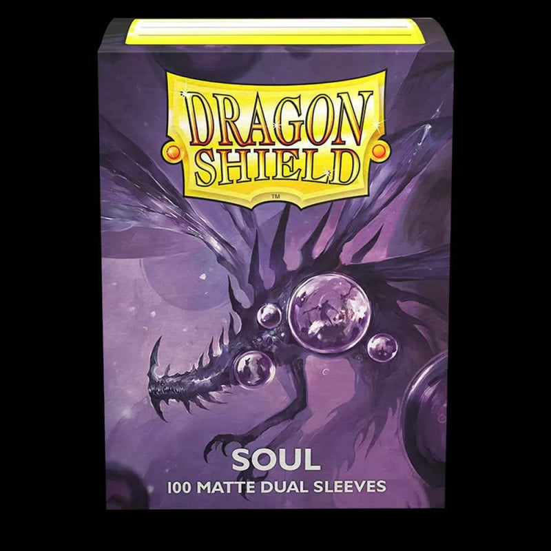 Sleeves - Dragon Shield - Box 100 - Standard Size Dual Matte Metallic Purple (Soul)-1