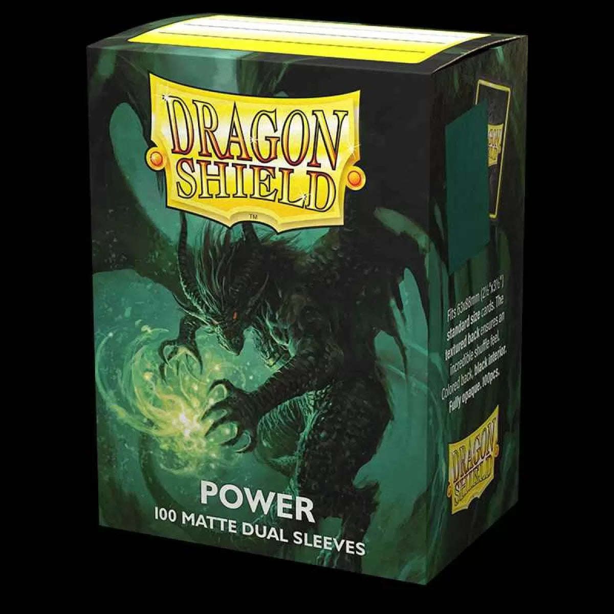 Sleeves - Dragon Shield - Box 100 - Standard Size Dual Matte Metallic Green (Power)-1