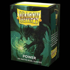 Sleeves - Dragon Shield - Box 100 - Standard Size Dual Matte Metallic Green (Power)-1