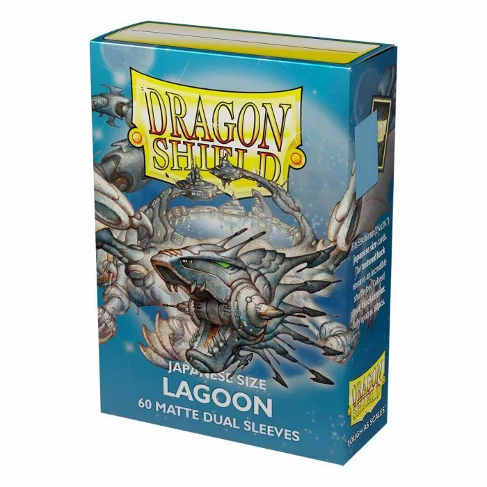 Dragon Shield: Japanese Size Sleeves – Matte Dual – Lagoon (Saras)-1