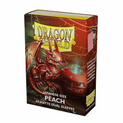 Dragon Shield: Japanese Size Sleeves – Matte Dual – Peach (Piip)-1