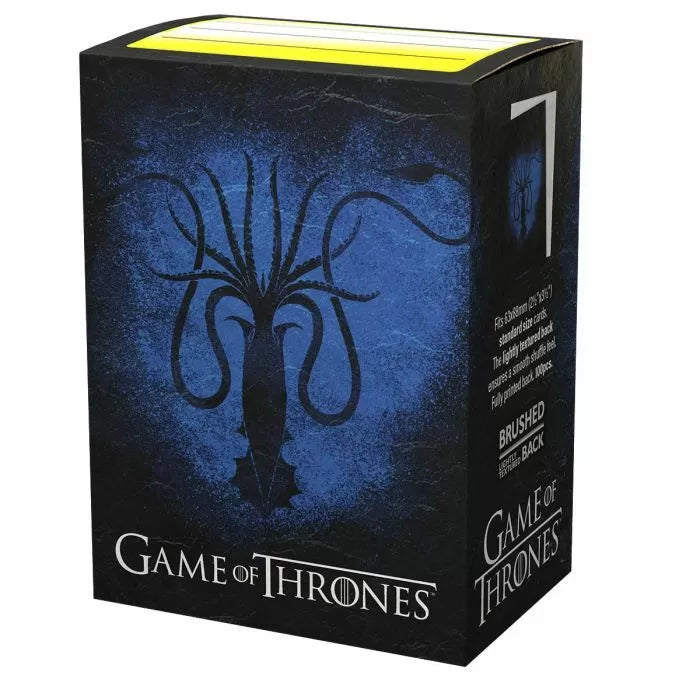 Sleeves - Dragon Shield - Box 100 - Brushed Art - Game of Thrones House Greyjoy-1