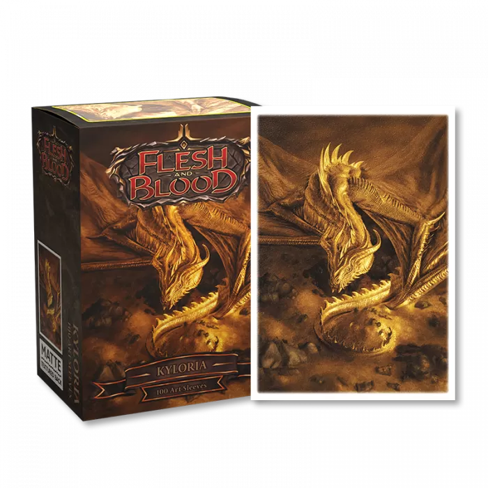 Sleeves - Dragon Shield - Box 100 - Matte Art - Flesh and Blood Kyloria