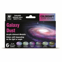 Vallejo Eccentric - The Shifters Galaxy Dust (6 Colour Set) Acrylic Airbrush Paint-1