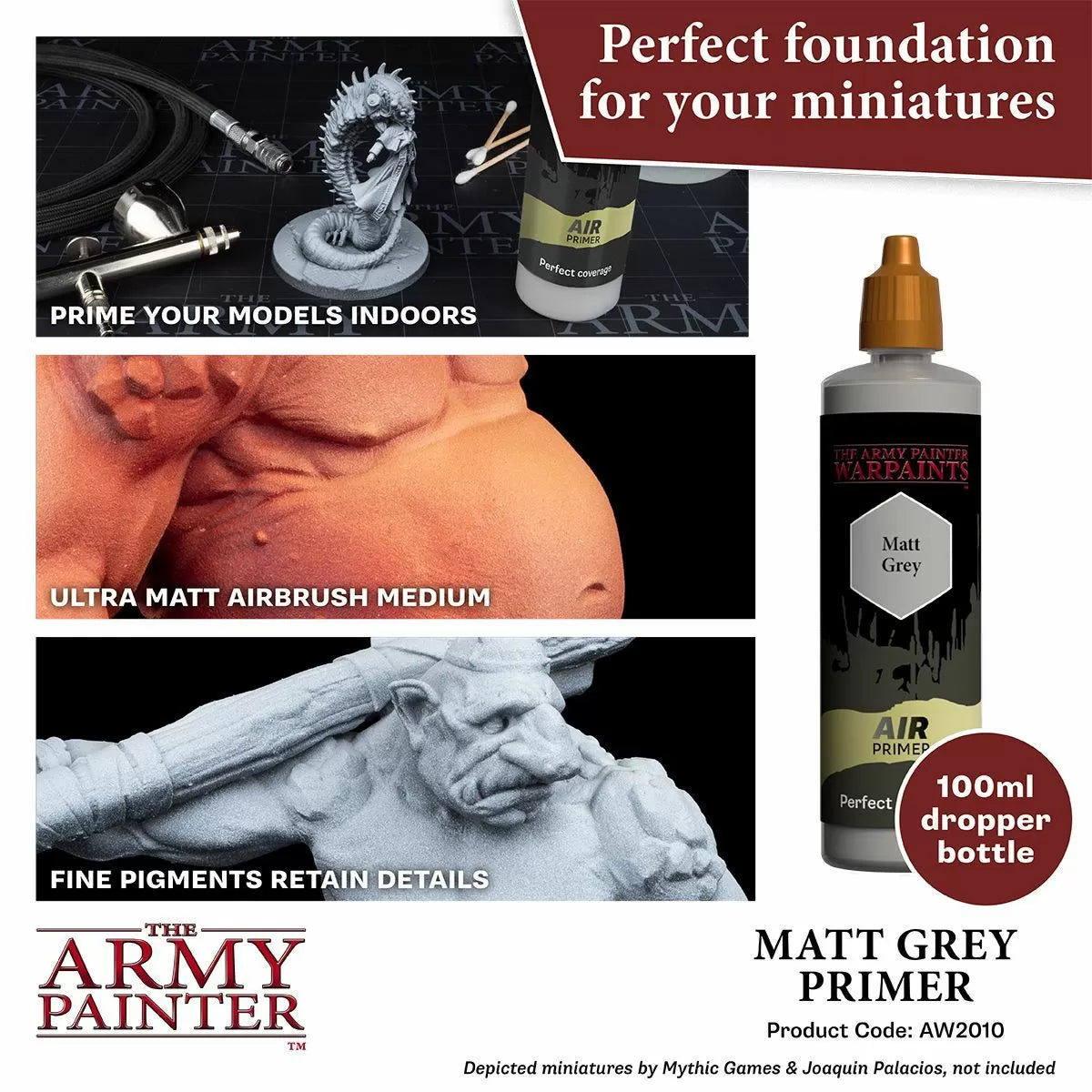 Army Painter - Warpaints Air - Air Primer Grey 100 ml-2