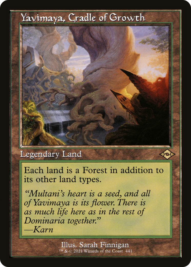 Yavimaya, Cradle of Growth (Retro Frame) (MH2-441) - Modern Horizons 2 Foil-1