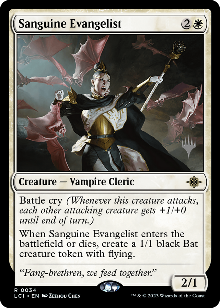 Sanguine Evangelist (Promo Pack) [The Lost Caverns of Ixalan Promos]-1