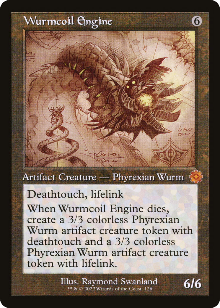 Wurmcoil Engine (Schematic) (BRR-126) - The Brothers' War Retro Artifacts Foil-1