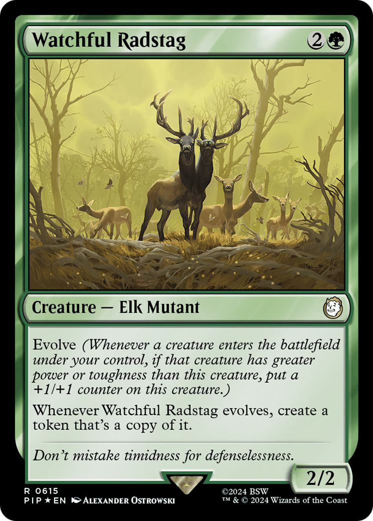 Watchful Radstag (Surge Foil) (PIP-615) - Fallout Foil-1