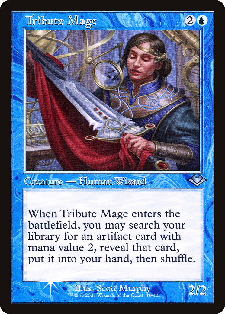 Tribute Mage (Retro Frame) (MH1-010) - Modern Horizons 1 Timeshifts Foil-1
