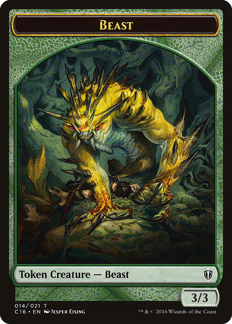Beast // Ogre Double-Sided Token [Commander 2016 Tokens]-3