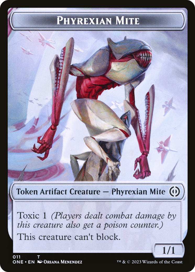Phyrexian Mite Token (011) [Phyrexia: All Will Be One Tokens]-1