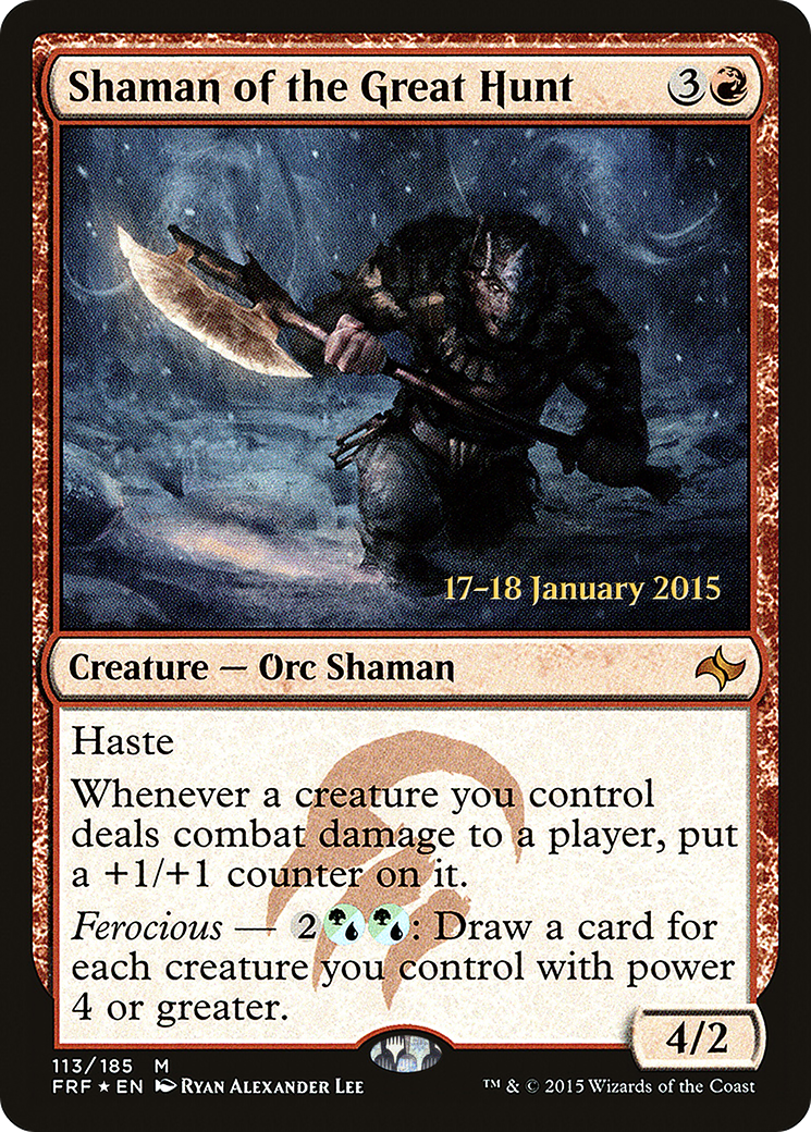 Shaman of the Great Hunt [Fate Reforged Prerelease Promos]-1