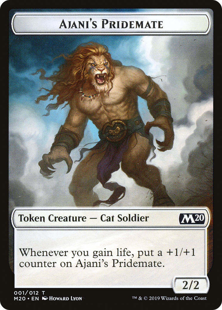 Ajani's Pridemate Token [Core Set 2020 Tokens]-1