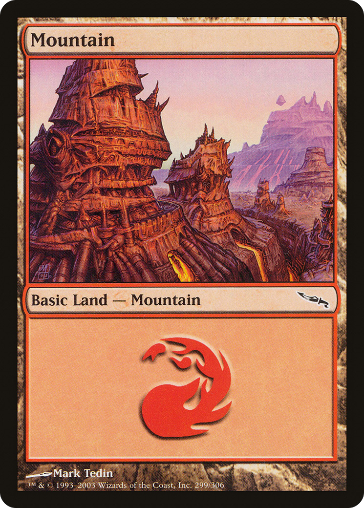 Mountain (299) [Mirrodin]-1
