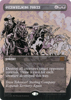 Overwhelming Forces (Textured Foil) [Outlaws of Thunder Junction: Breaking News]-1