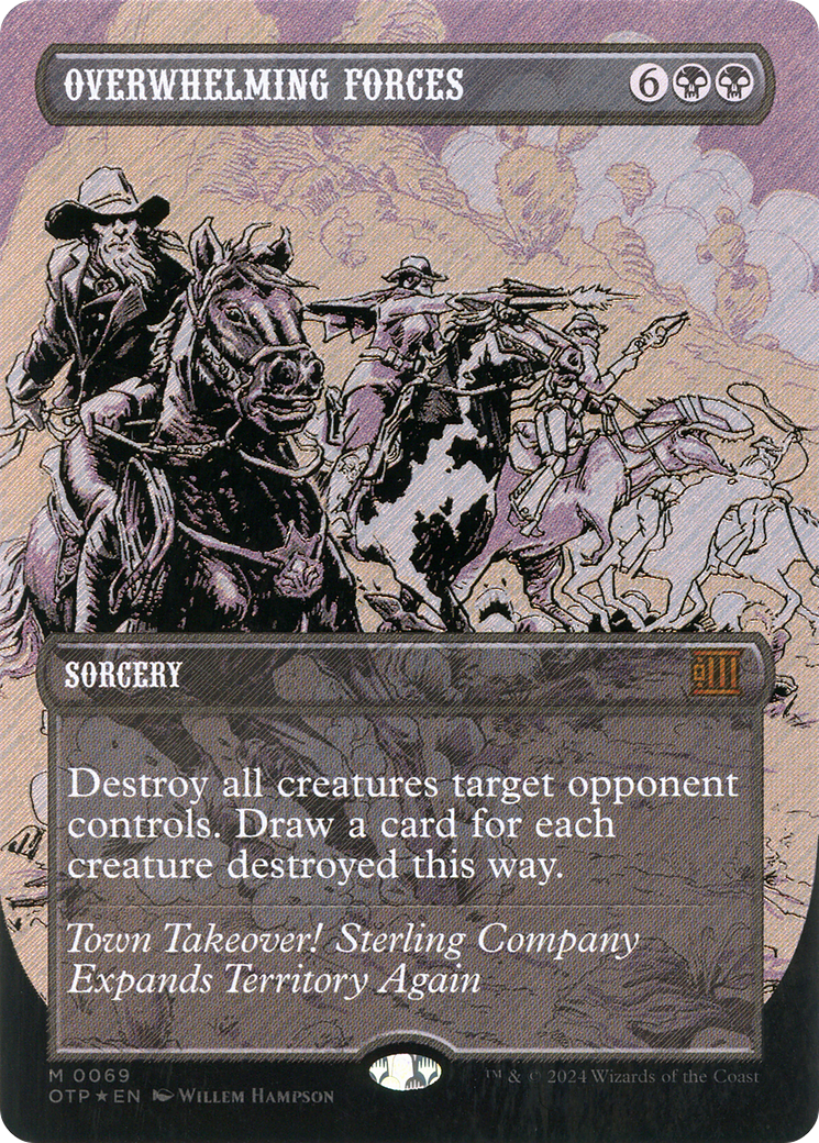 Overwhelming Forces (Textured Foil) [Outlaws of Thunder Junction: Breaking News]-1