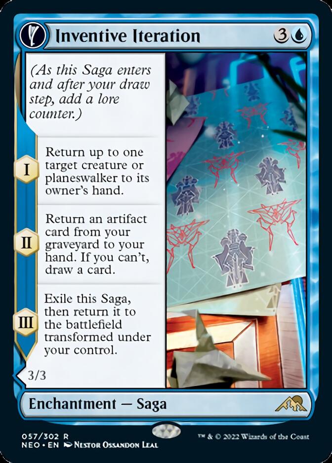 Inventive Iteration // Living Breakthrough [Kamigawa: Neon Dynasty]-1