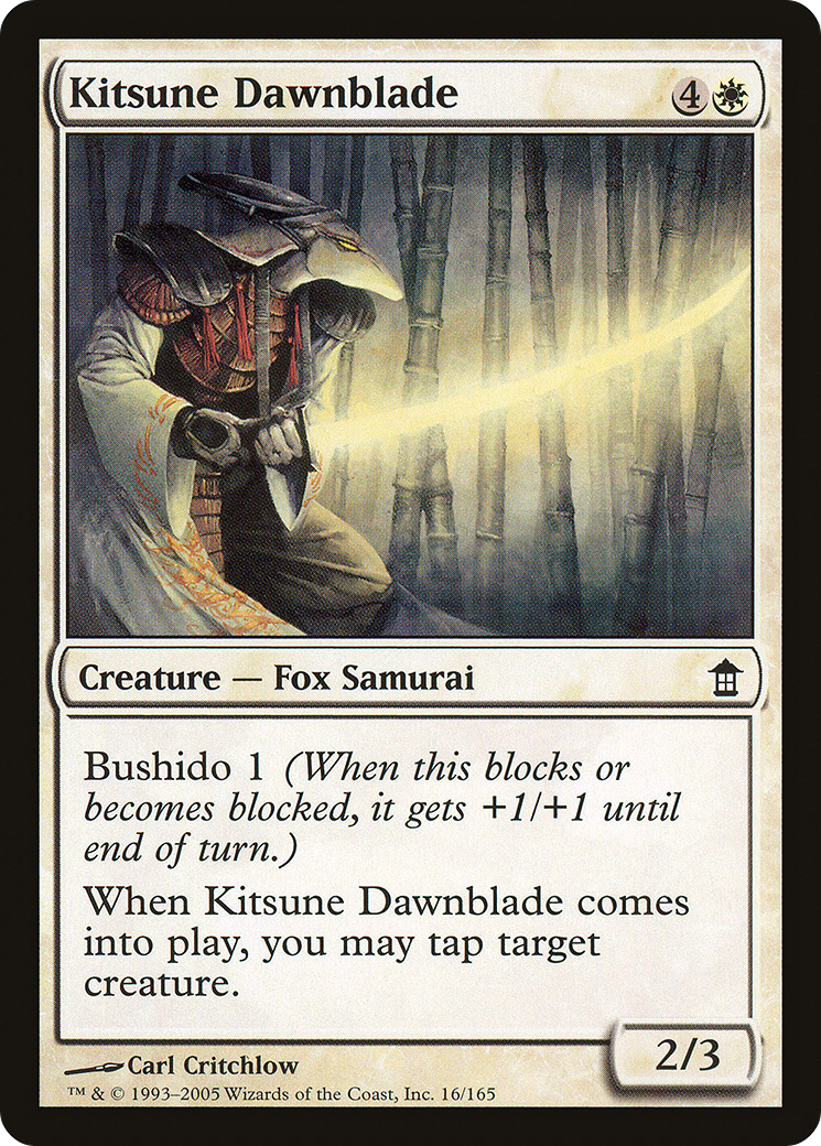 Kitsune Dawnblade [Saviors of Kamigawa]-1