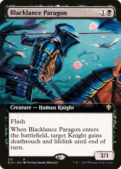 Blacklance Paragon (Extended Art) [Throne of Eldraine]-1