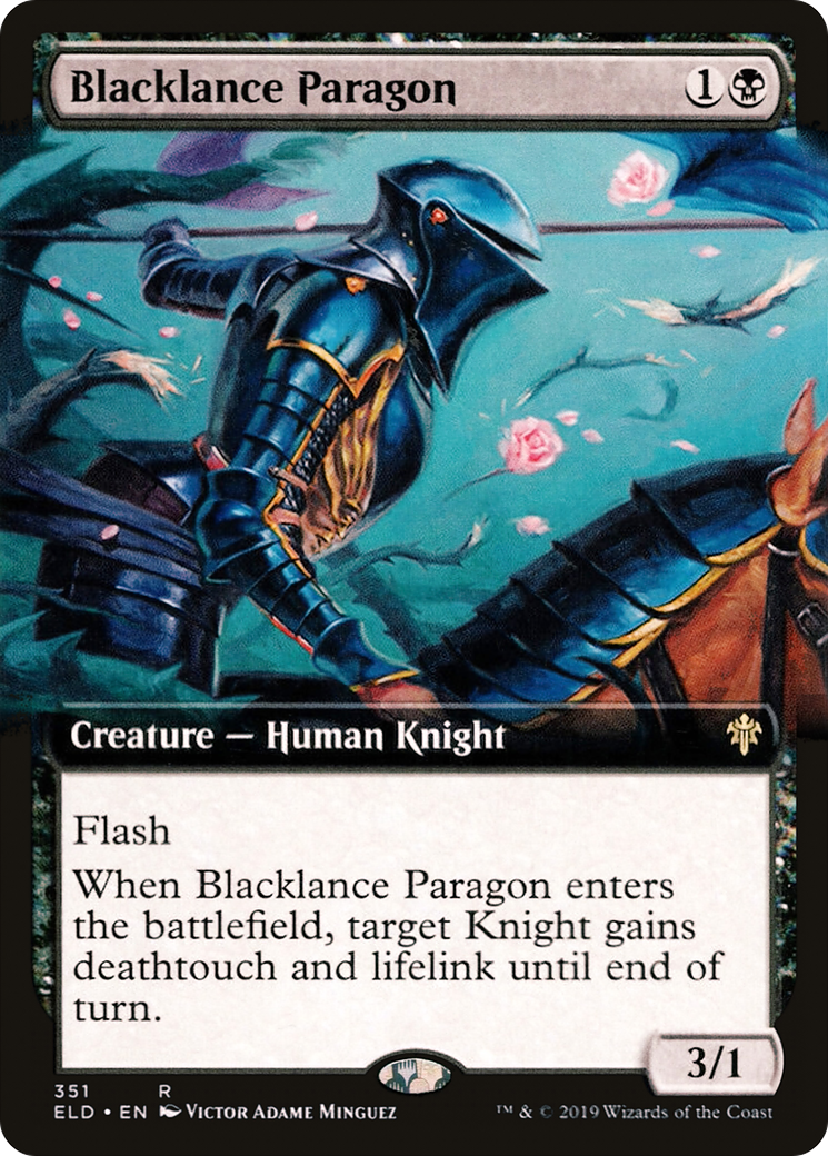 Blacklance Paragon (Extended Art) [Throne of Eldraine]-1