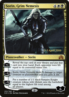 Sorin, Grim Nemesis [Shadows over Innistrad Prerelease Promos]-1