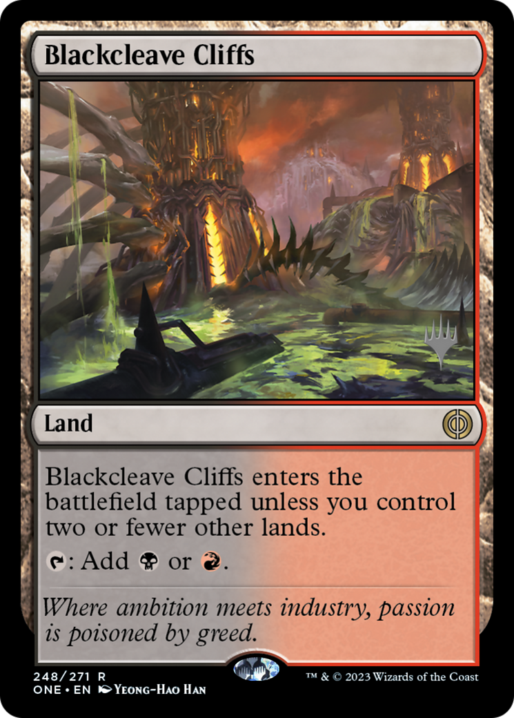 Blackcleave Cliffs (Promo Pack) [Phyrexia: All Will Be One Promos]-1